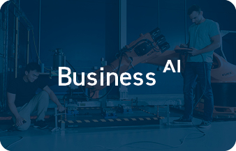 Business to the power of AI graphic