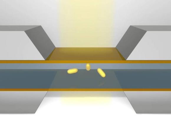Computer generated model of nanoparticles