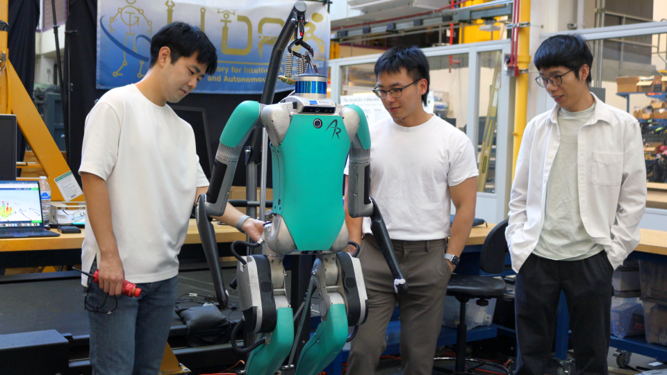 The LIDAR Research Team with Digit Robot