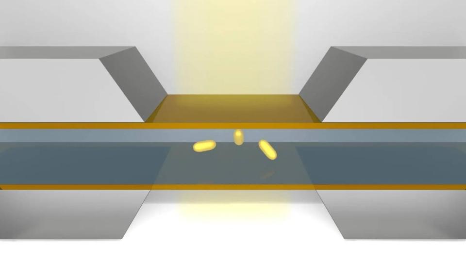 Computer generated model of nanoparticles